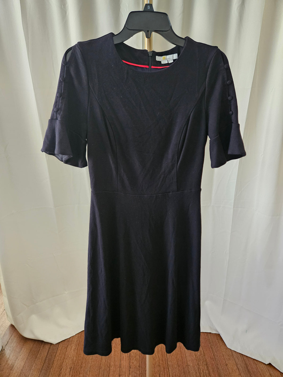 Boden Black Fitted Waist Twirl Dress Size 6