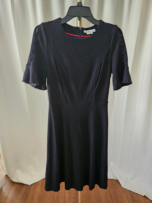 Boden Black Fitted Waist Twirl Dress Size 6