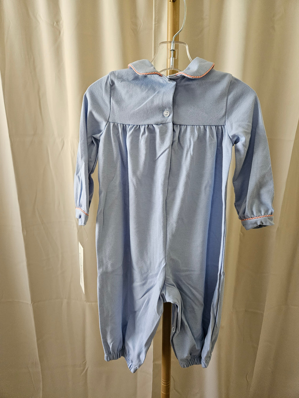 Baby Blessings Pumpkin Applique Romper Boutique