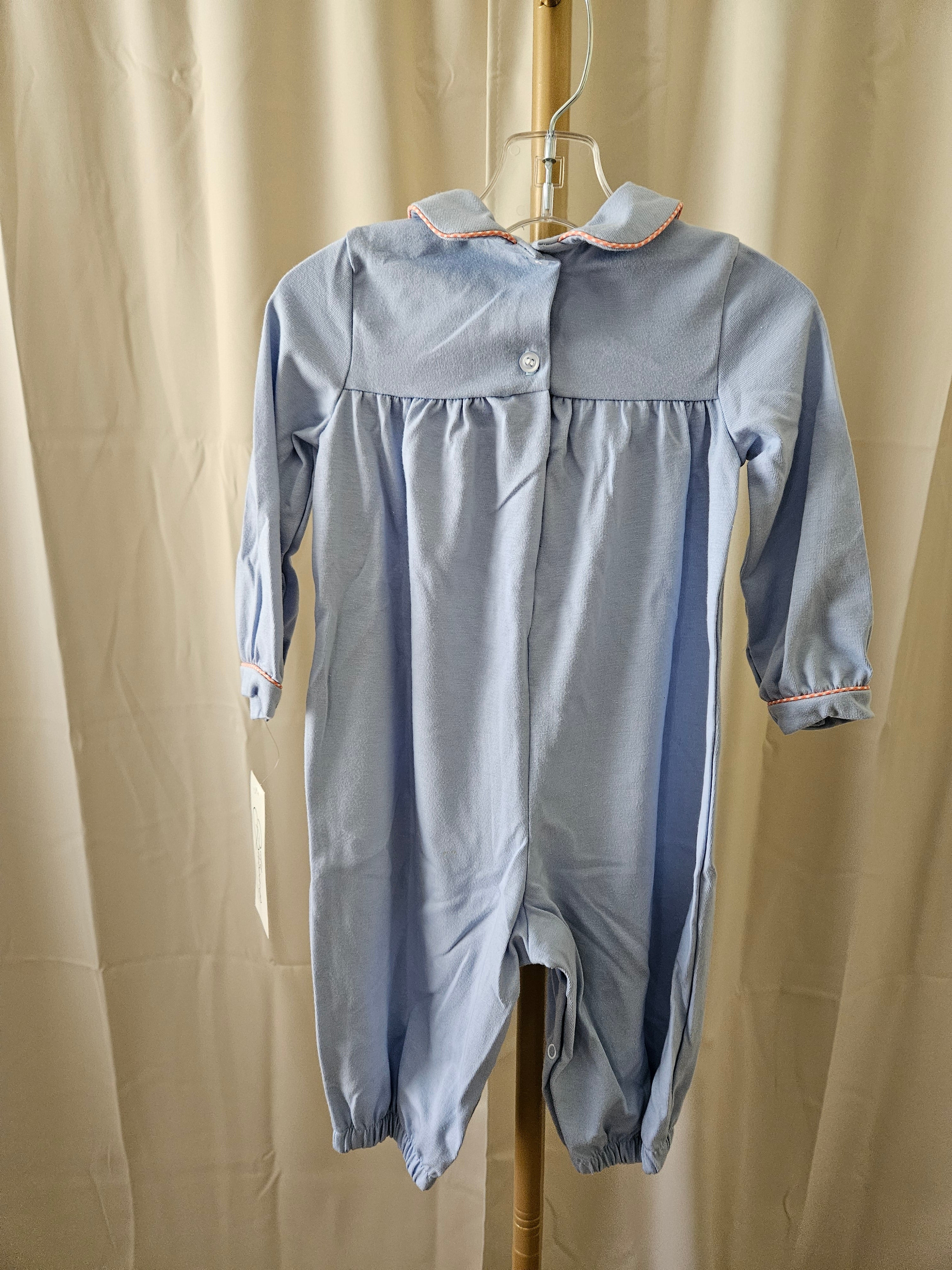 Baby Blessings Pumpkin Applique Romper Boutique