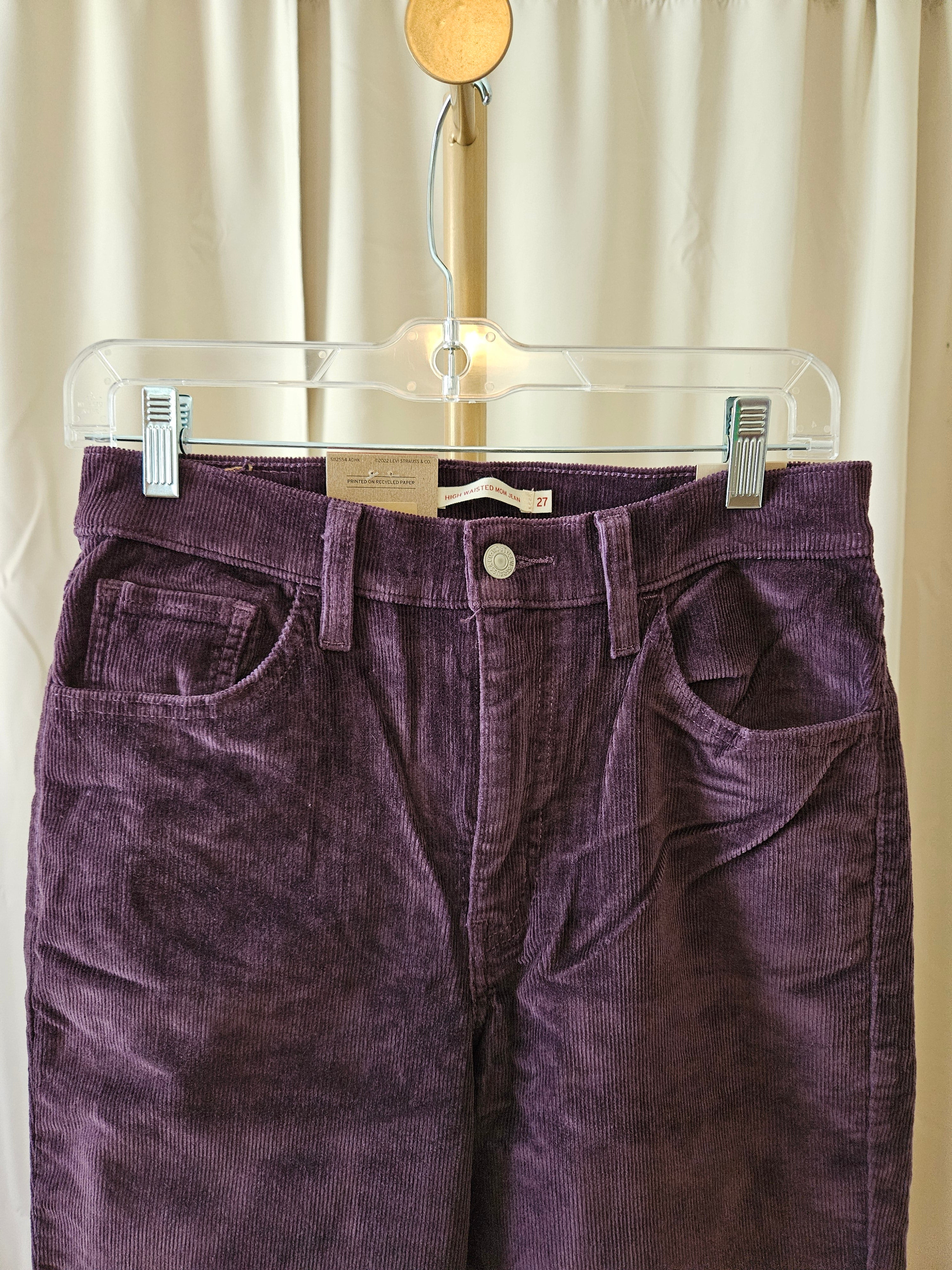 Levi Strauss & Co. Deep Purple High-Waisted Mom Jeans NWT Size 27x27