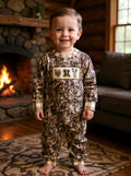 Sassy Kids Camo Hunting  Applique Romper Sz 12-18M