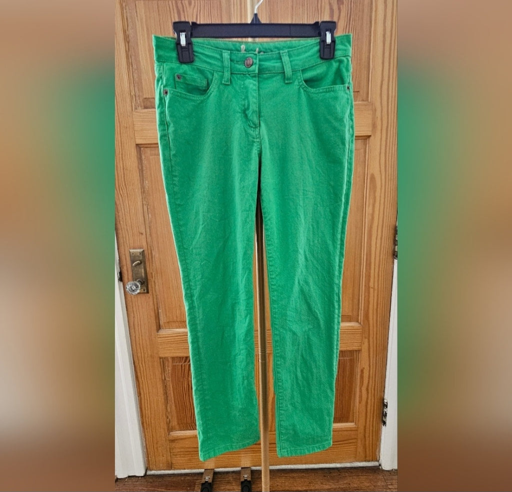 Boden Green Denim Jeans Size 4L