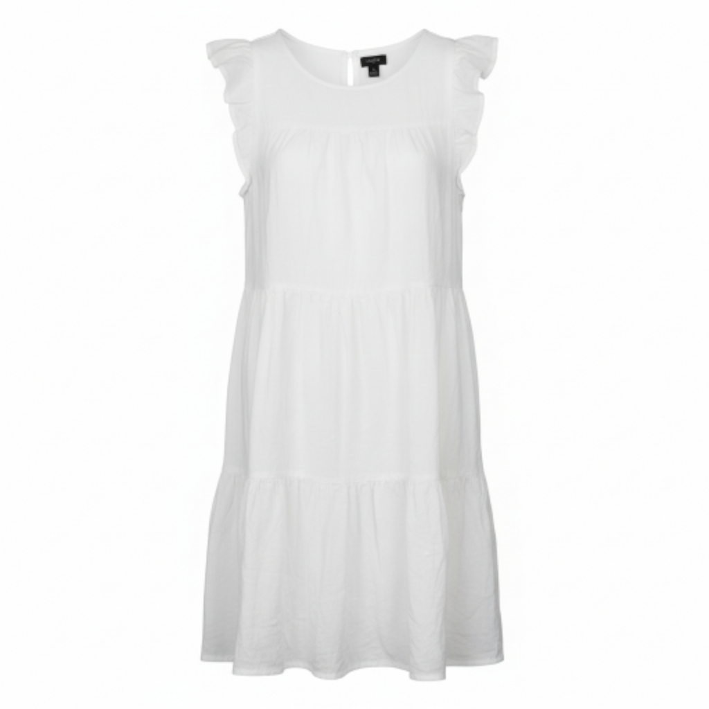 J. CREW White Sleeveless Summer Dress Sz 8