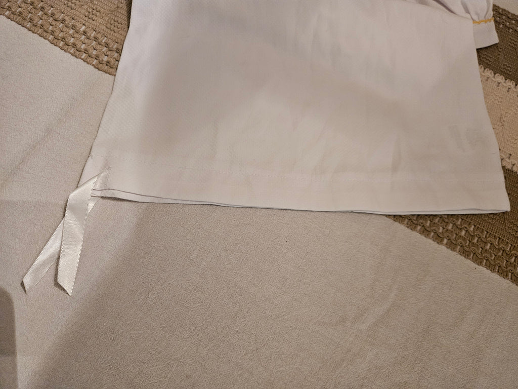 MSC White Dress with Yellow Smocked Ducks Sz 0-6M