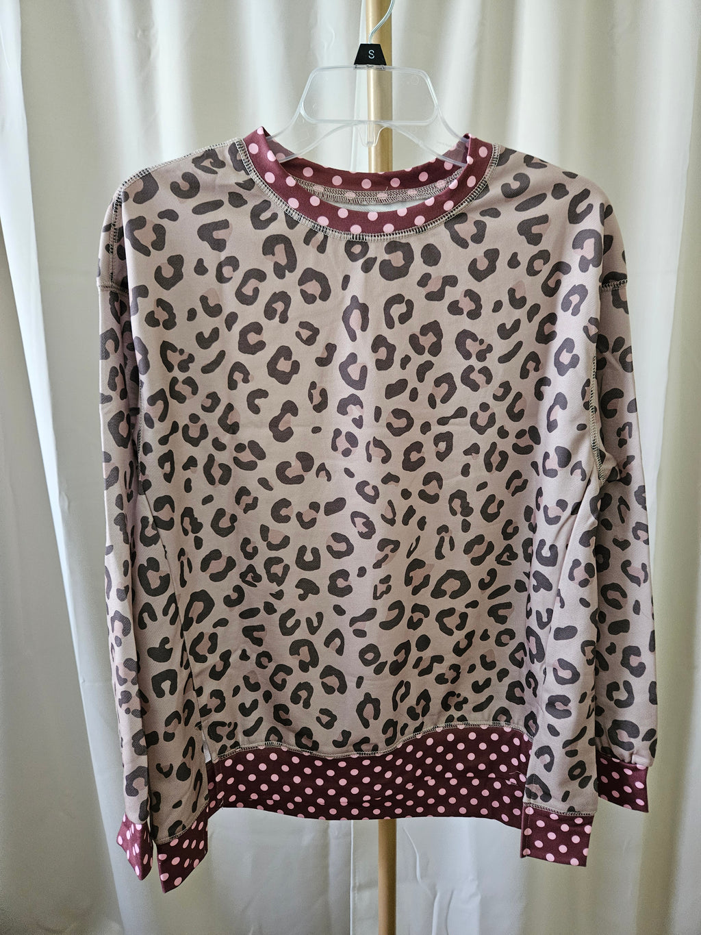 Leopard & Polka-Dot Knit Pullover | Little Daisy |