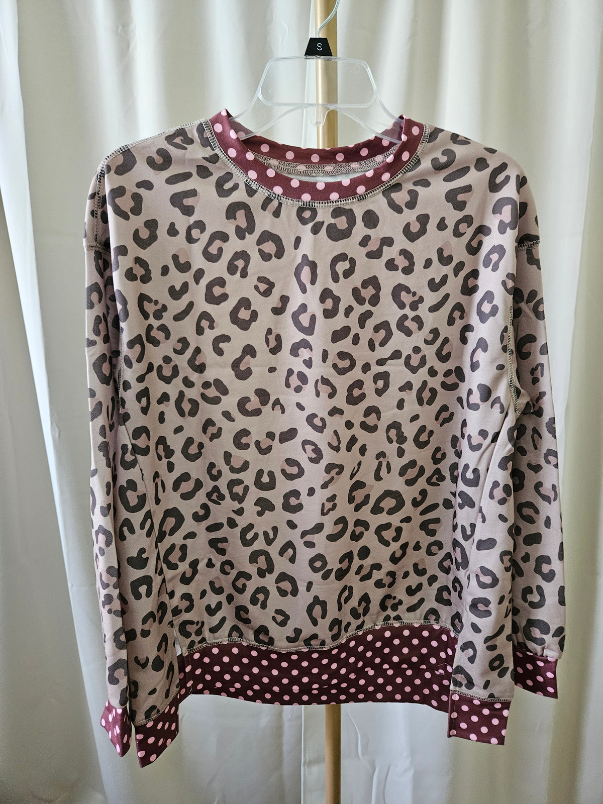 Leopard & Polka-Dot Knit Pullover | Little Daisy |