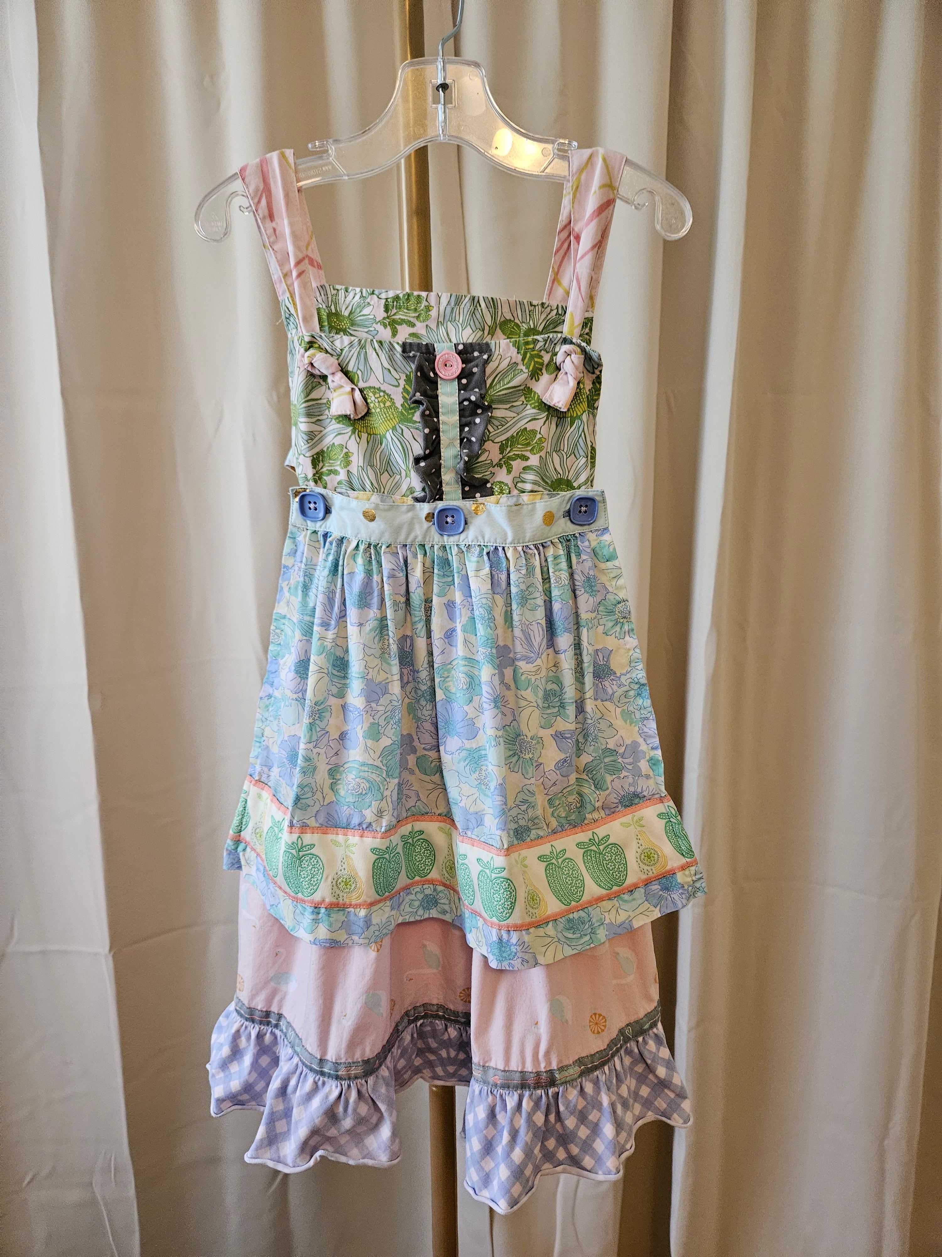 Matilda Jane Sundress – Whimsical Swans, Florals & All the Fun Things – Sz 6