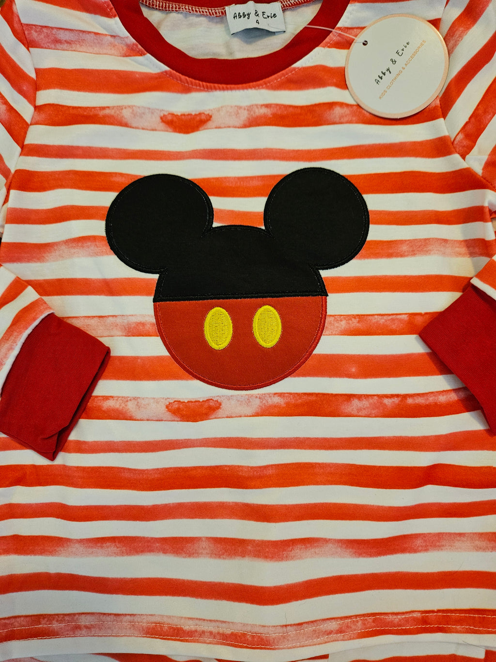Abby & Evie 2pc Knit Mickey Outfit Sz 4