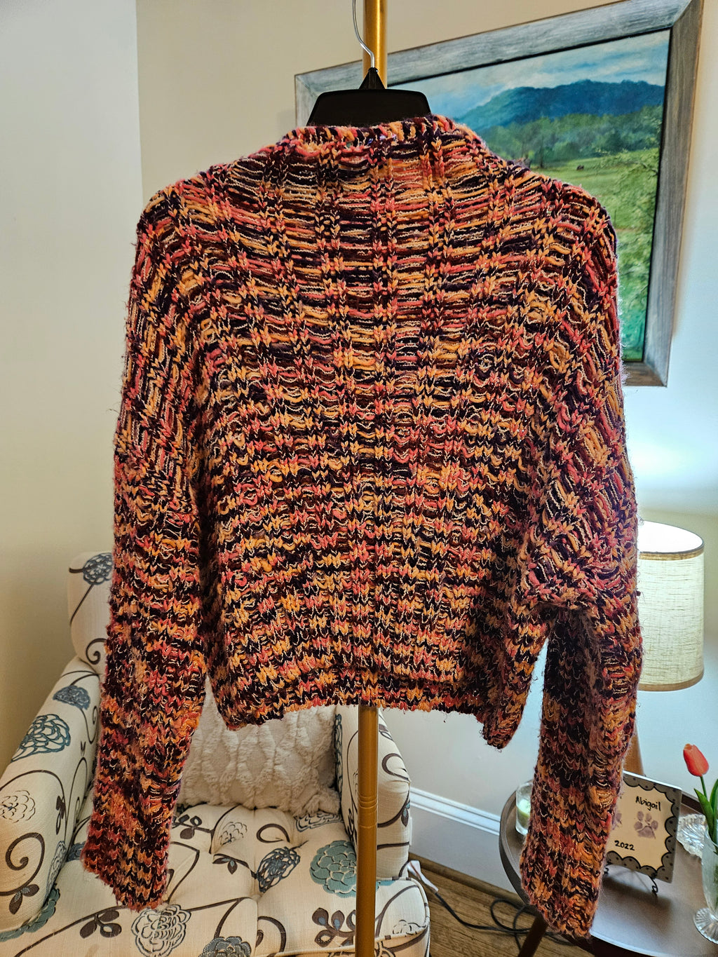 Sadie & Sage Vibrant Knit Chunky Turtleneck Sweater Sz M