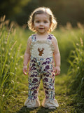 Sassy Kids Camo Deer Applique Ruffle Jumpsuit Sz 2T