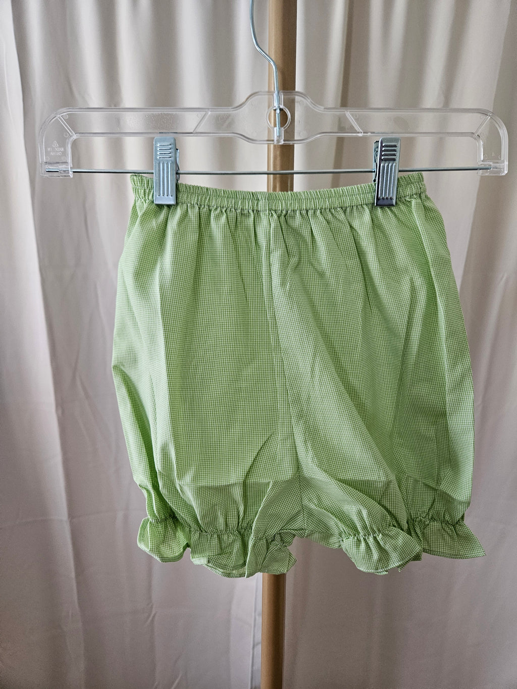 Mom & Me Green & White Micro Check Smocked Pink Poodle Swing Set Size 12M / 3T