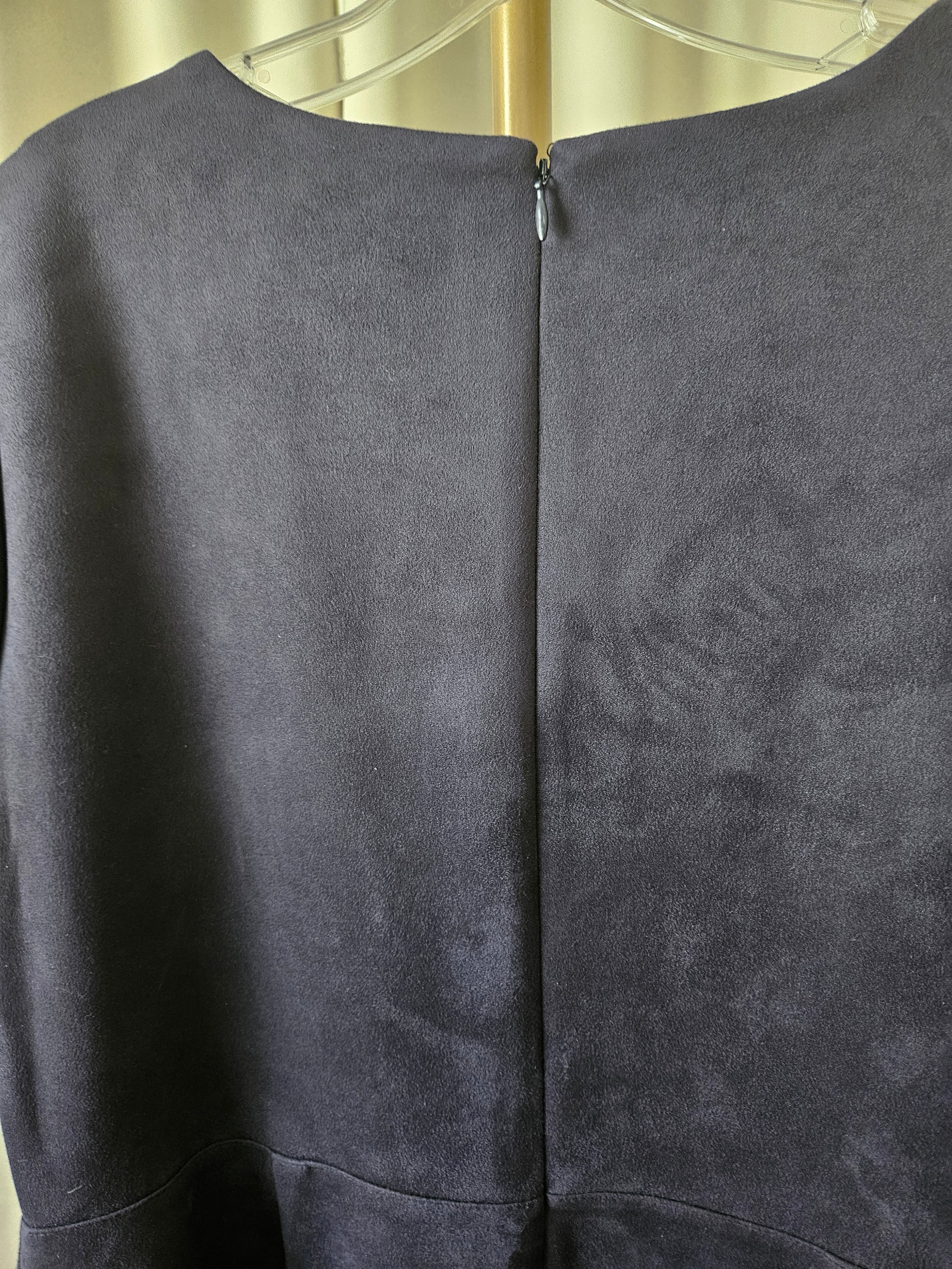 Calvin Klein Navy Zip Front Dress Sz 16