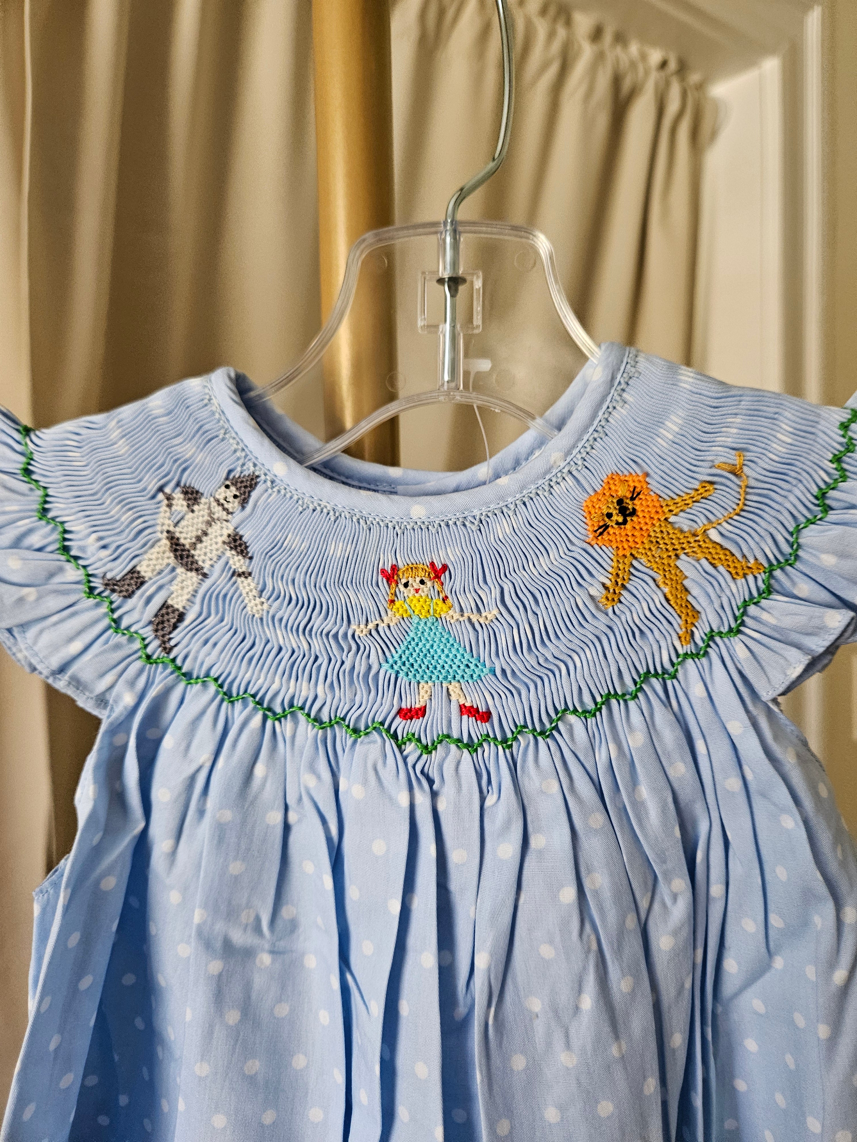 Mom & Me Wizard of Oz Smocked Bishop Dress | Sz  6M & 12M