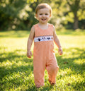Angeline Kids Orange Gingham Halloween Mickey Jon-Jon