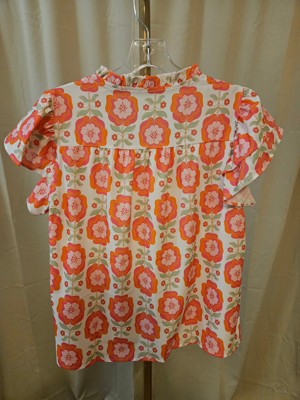 Wholsalesir Spring Floral V-Neck Top