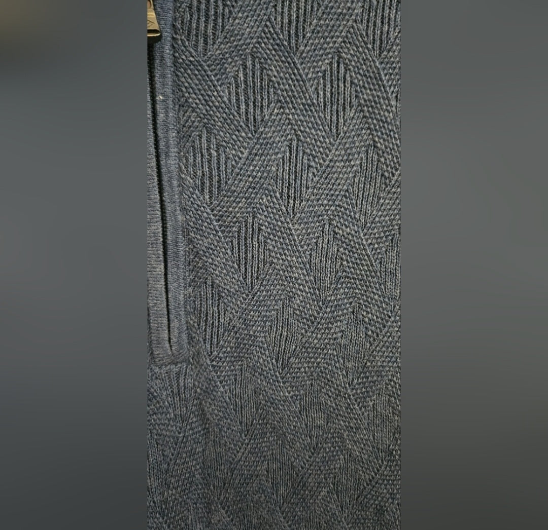 NWT Joseph Abboud Knit Quarter Zip Heritage Pull Over Size XL