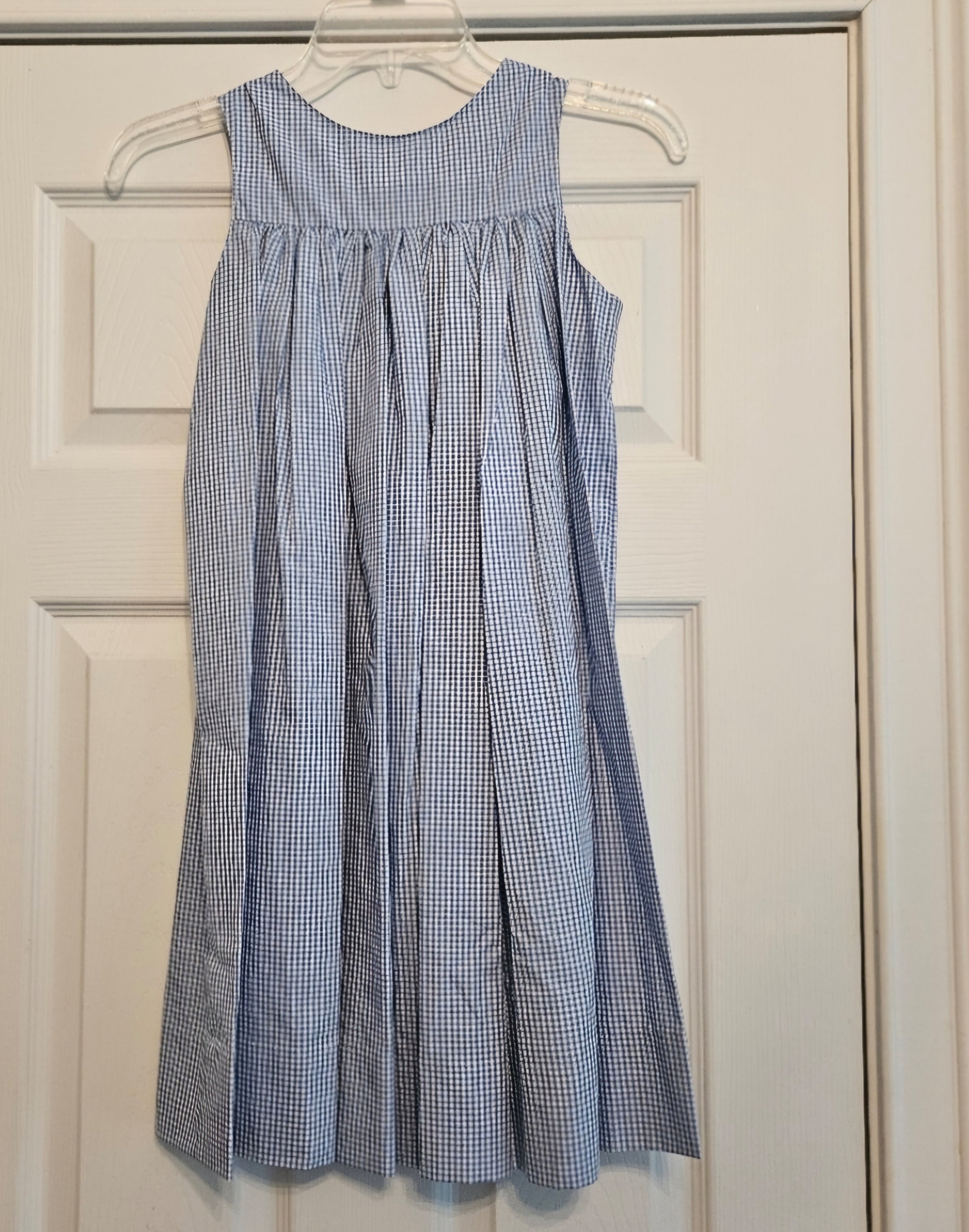 NWT Amanda Remembered Blue Gingham Alice In Wonderland Kids Dress/jumper Sz 6