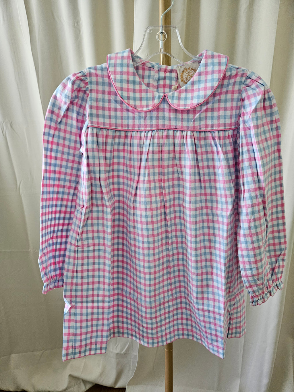 The Beaufort Bonnet Company Soft Brushed Flannel Plaid Dress | Size 7