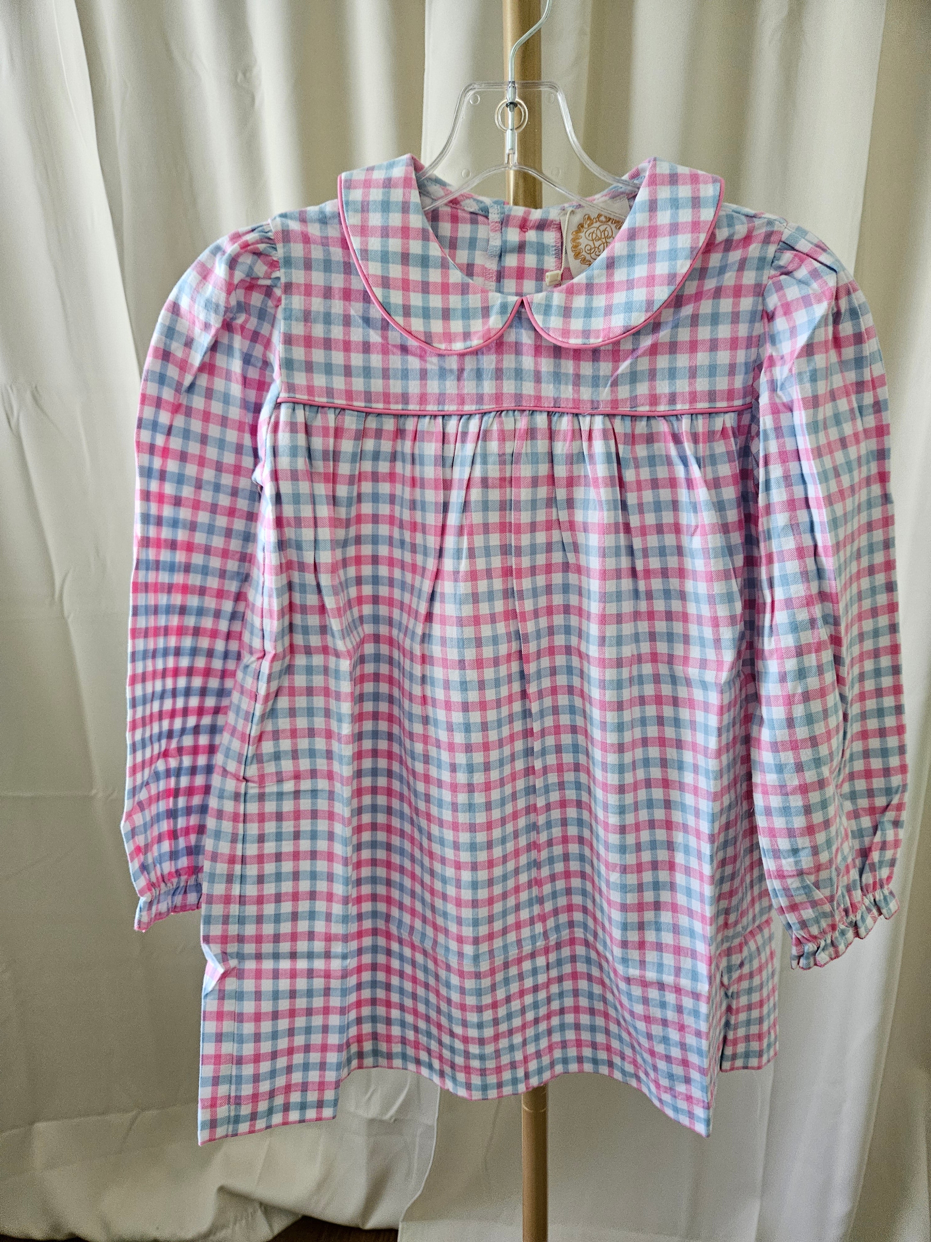 The Beaufort Bonnet Company Soft Brushed Flannel Plaid Dress | Size 7