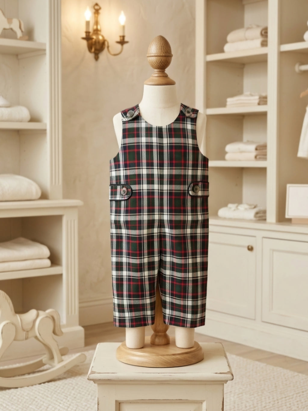 The Beaufort Bonnet Company Lawson Longall Flannel Grant Park Plaid Size 0-6M