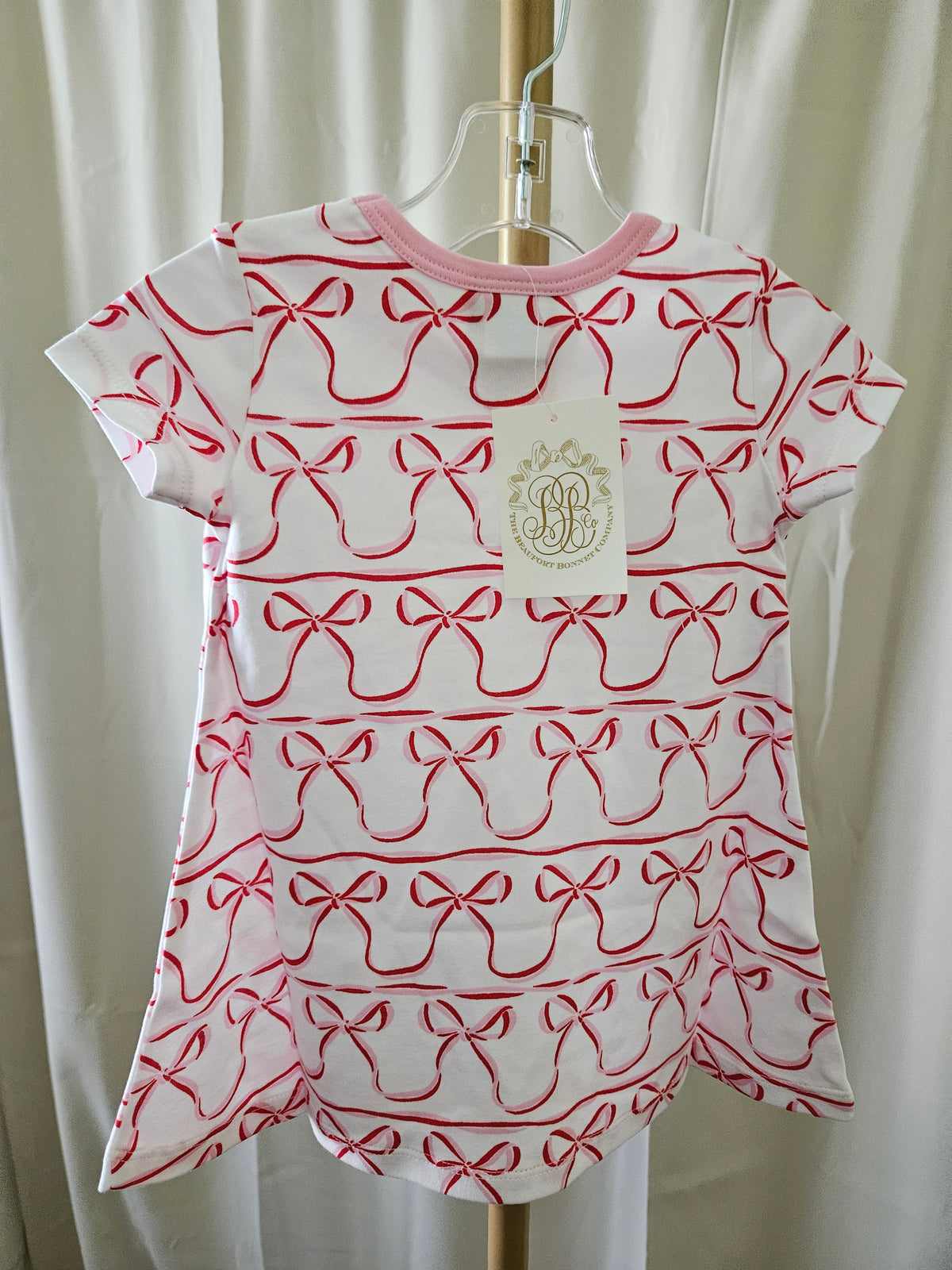 The Beaufort Bonnet Company Pink Bow Dress 12-18M