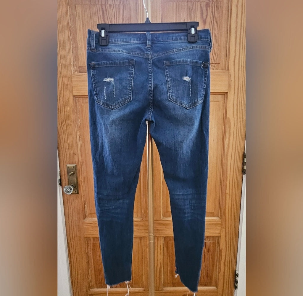 Buffalo David Bitton Faith Mid-rise Skinny Stretch w/ Floral Accent Size 28