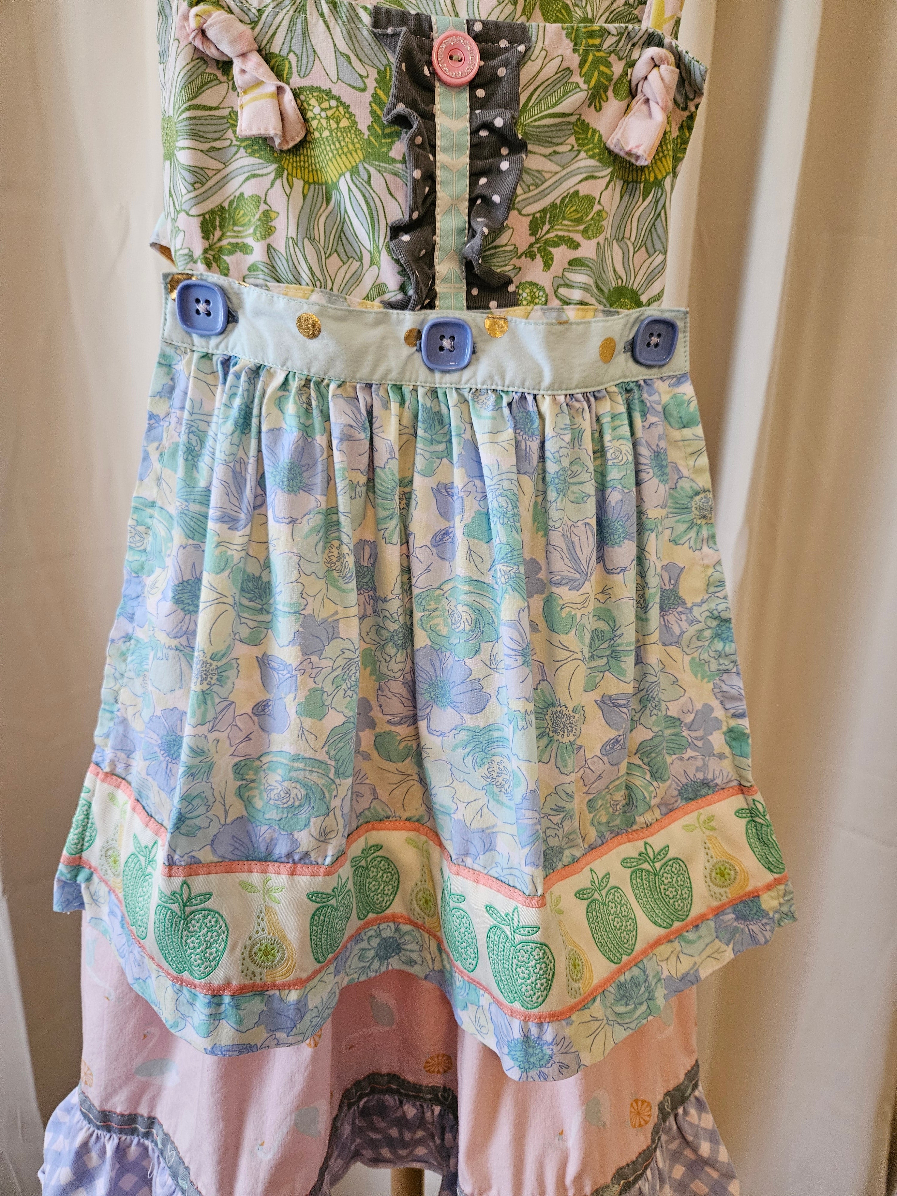 Matilda Jane Sundress – Whimsical Swans, Florals & All the Fun Things – Sz 6