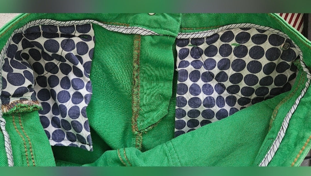 Boden Green Denim Jeans Size 4L