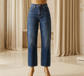 Spanx Dark Blue Wide Tapered Leg Jeans XS TP